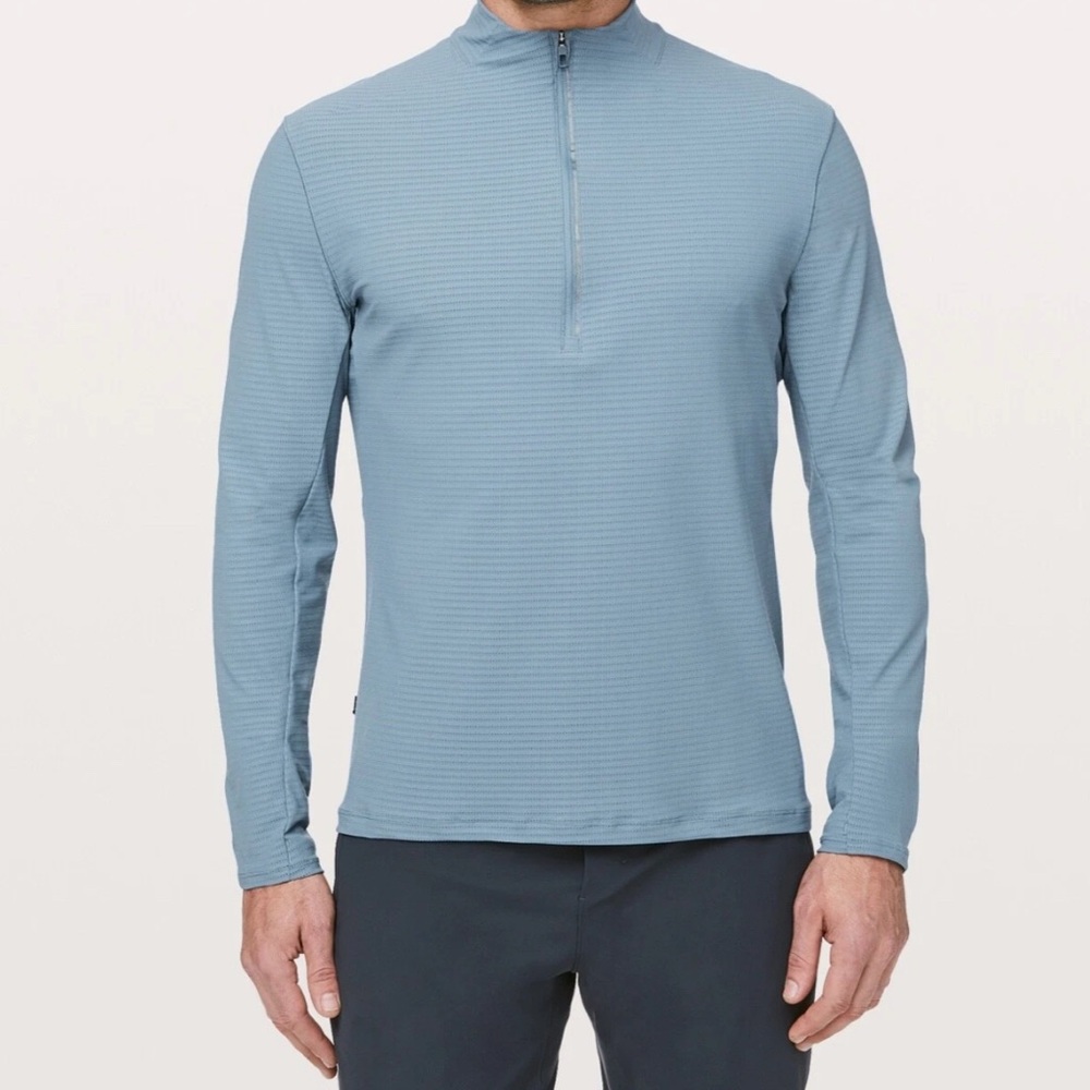 Lululemon Athletica Surge 1/2 Zip Utility Blue Size Medium.